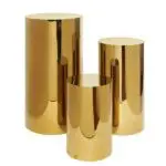 Gold Cylinder Pedestal