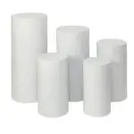 White Pedestal Cylinder