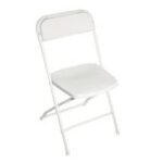 Rent white folding chairs