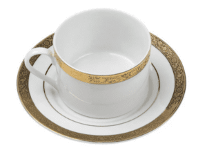 <h6> Majestic Gold Cup & Saucer </h6>